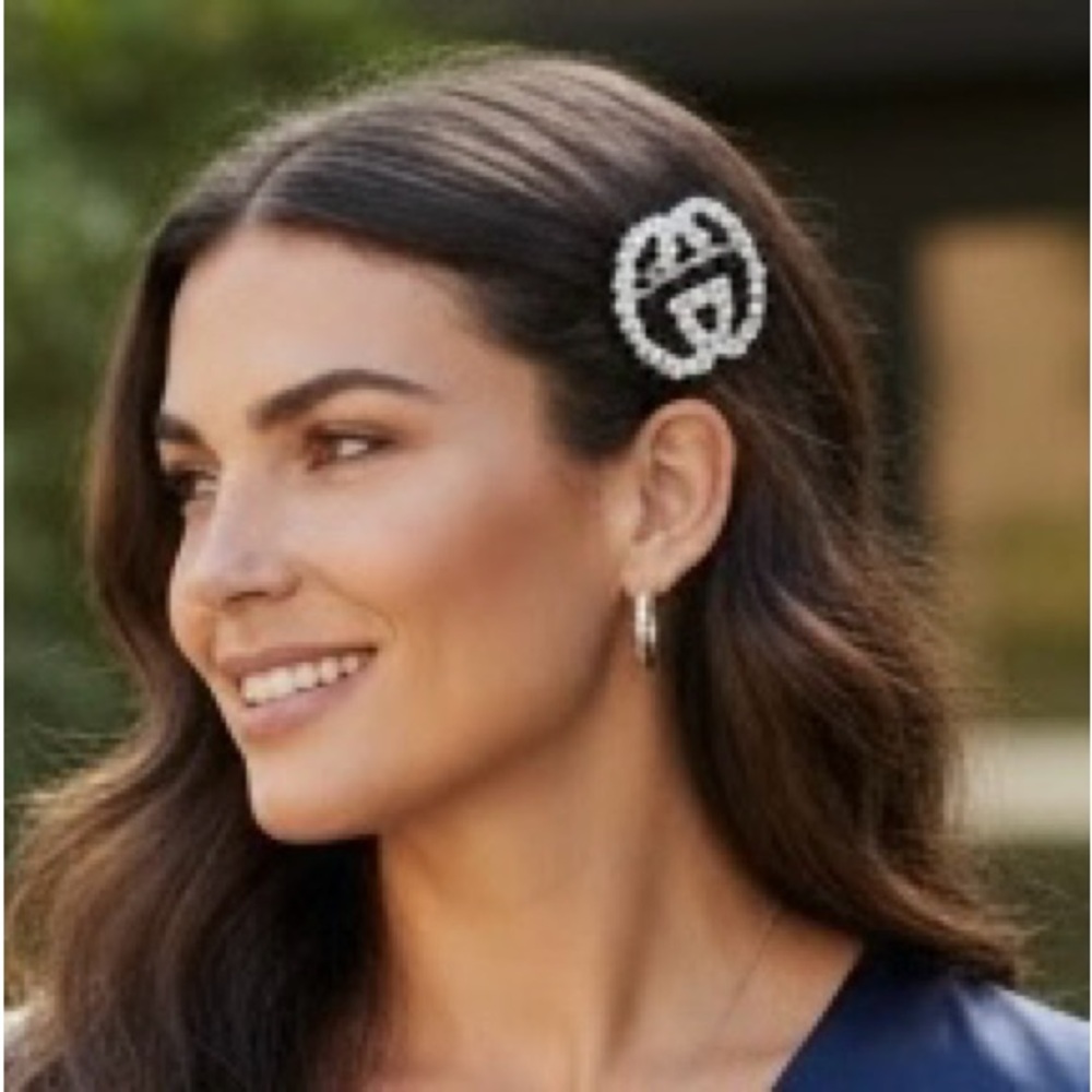 Gucci Silver Interlocking G Hair Clip - Picture 3 of 9